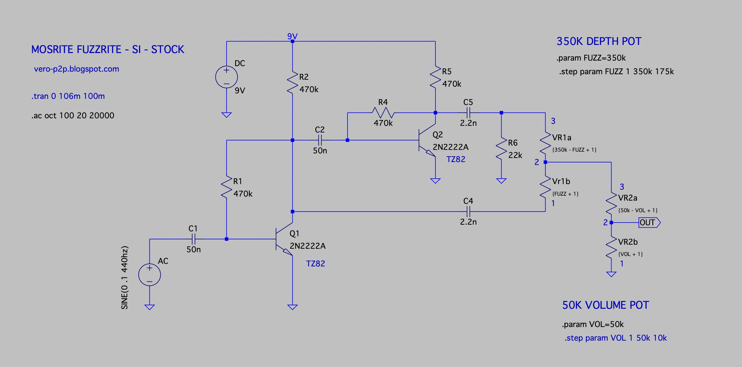 MOSRITE FUZZRITE silicon schematic ea8ac86fd1b6