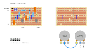 MOSRITE GE FUZZRITE VERO LAYOUT MOSRITE GE FUZZRITE VERO LAYOUT