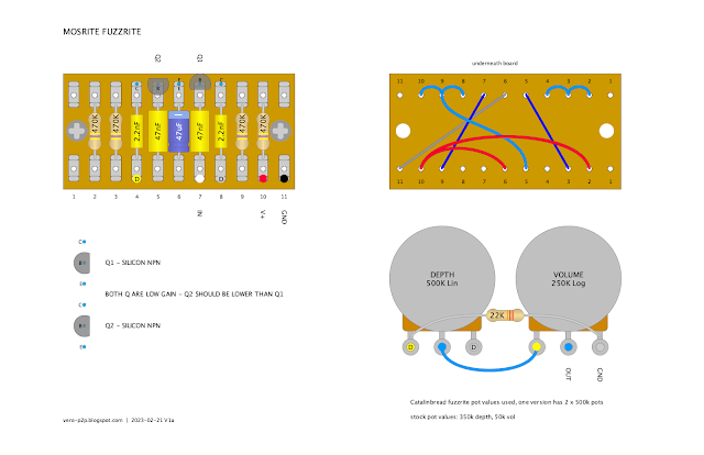 MOSRITE FUZZRITE - TAG BOARD LAYOUT