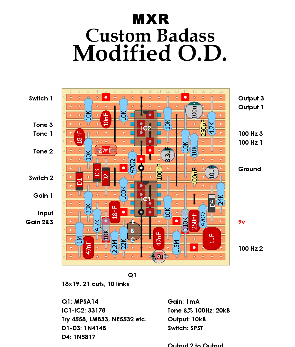 MXR Custom Badass Modified OD fec7071b1a7f