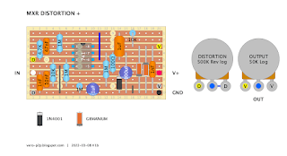 MXR DISTORTION PLUS - VERO LAYOUT MXR DISTORTION PLUS - VERO LAYOUT