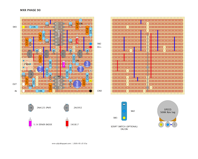 MXR PHASE 90 - VERO LAYOUT