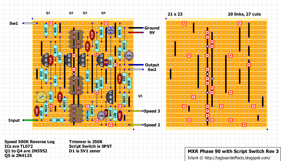MXR Phase 90 with Script Switch Rev 3 dc9f77c06c2c