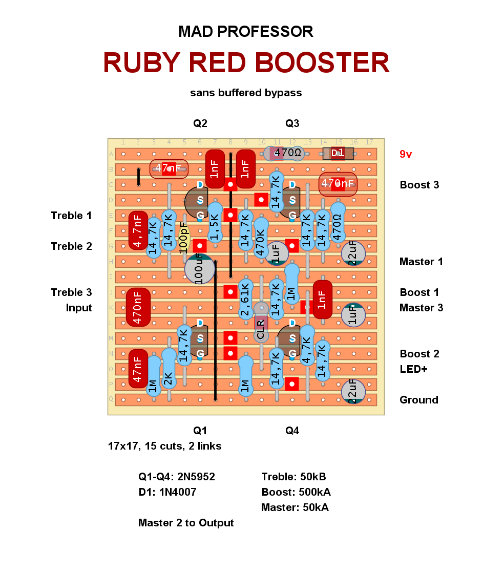 Mad Professor Ruby Red Booster boost bd990cdeb34b