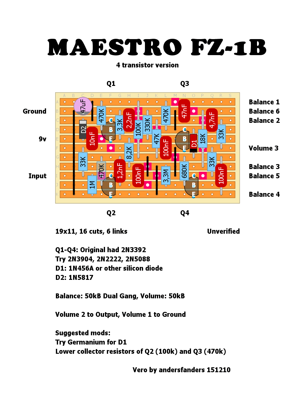 Maestri FZ 1B Fuzztone 4 Transistor 003146b2acc5