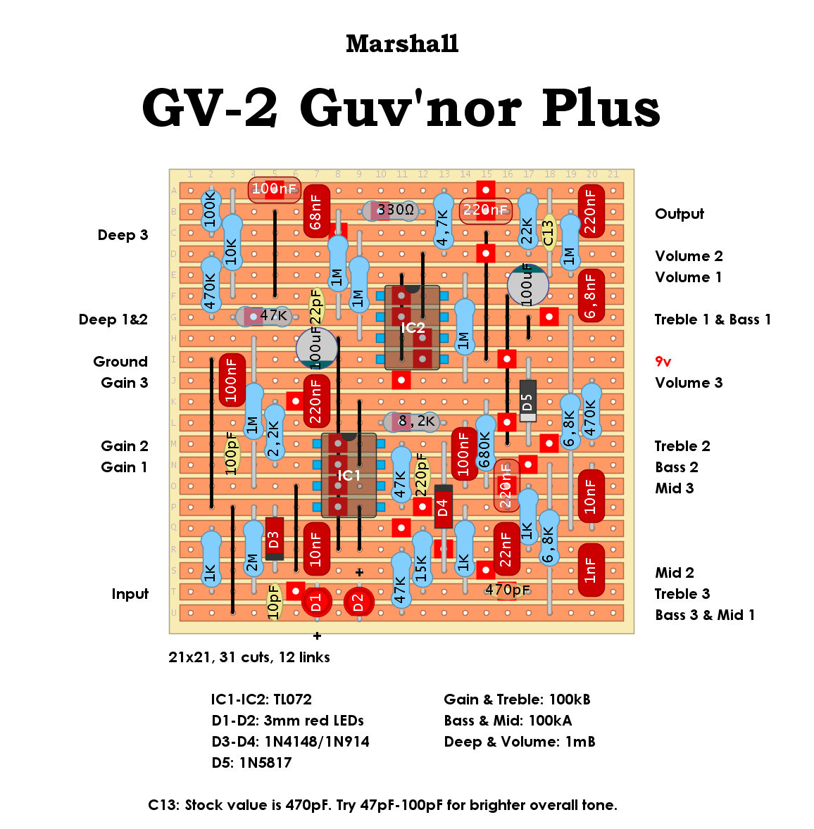 Marshall GV2 Guvnor Plus 697c3d6baa6d