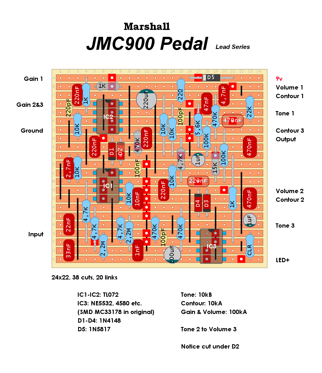 Marshall JMC900 Pedal d521c8bda81c