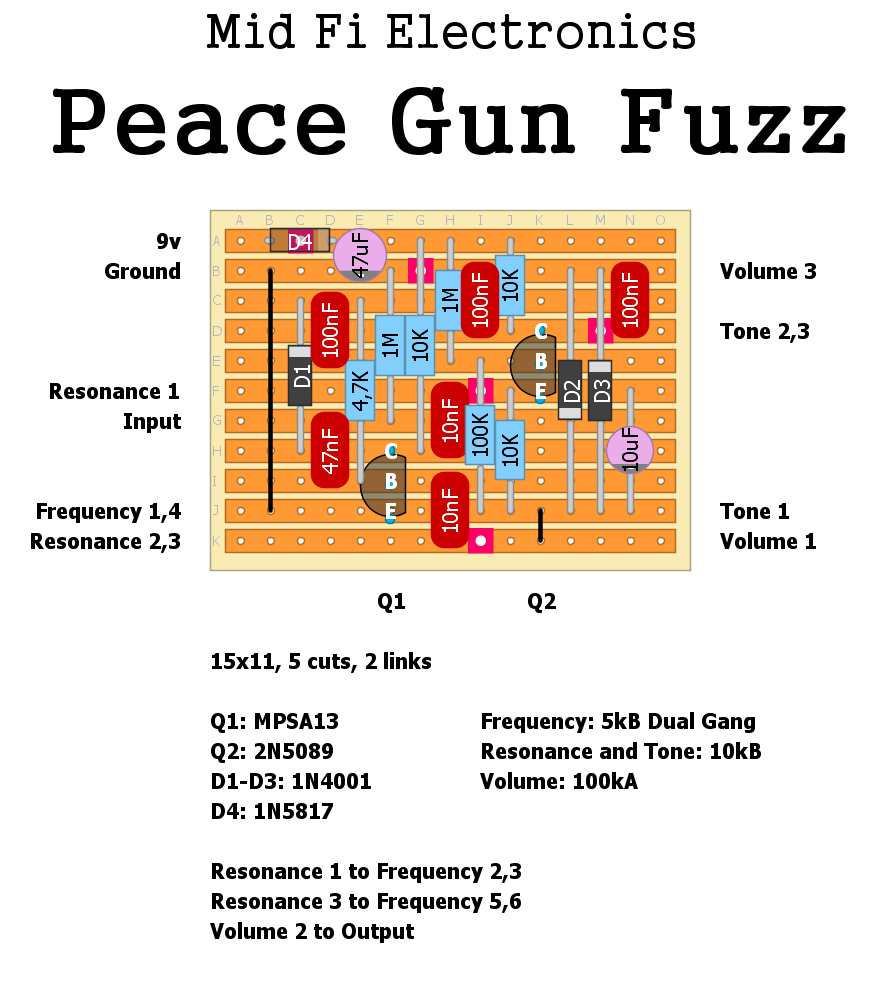 Mid Fi Electronics Peace Gun Fuzz 10f6629f10e2