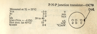 MULLARD OC70 DATASHEET / PINOUT