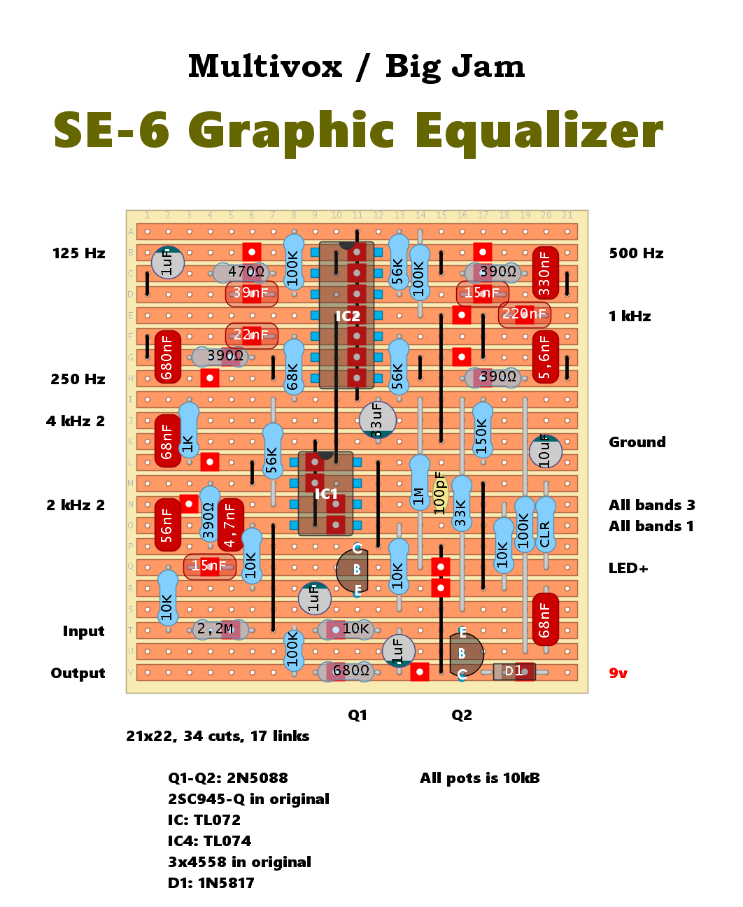 Multivox Big Jam SE6 Graphic Equalizer 2e5eb783ef4a