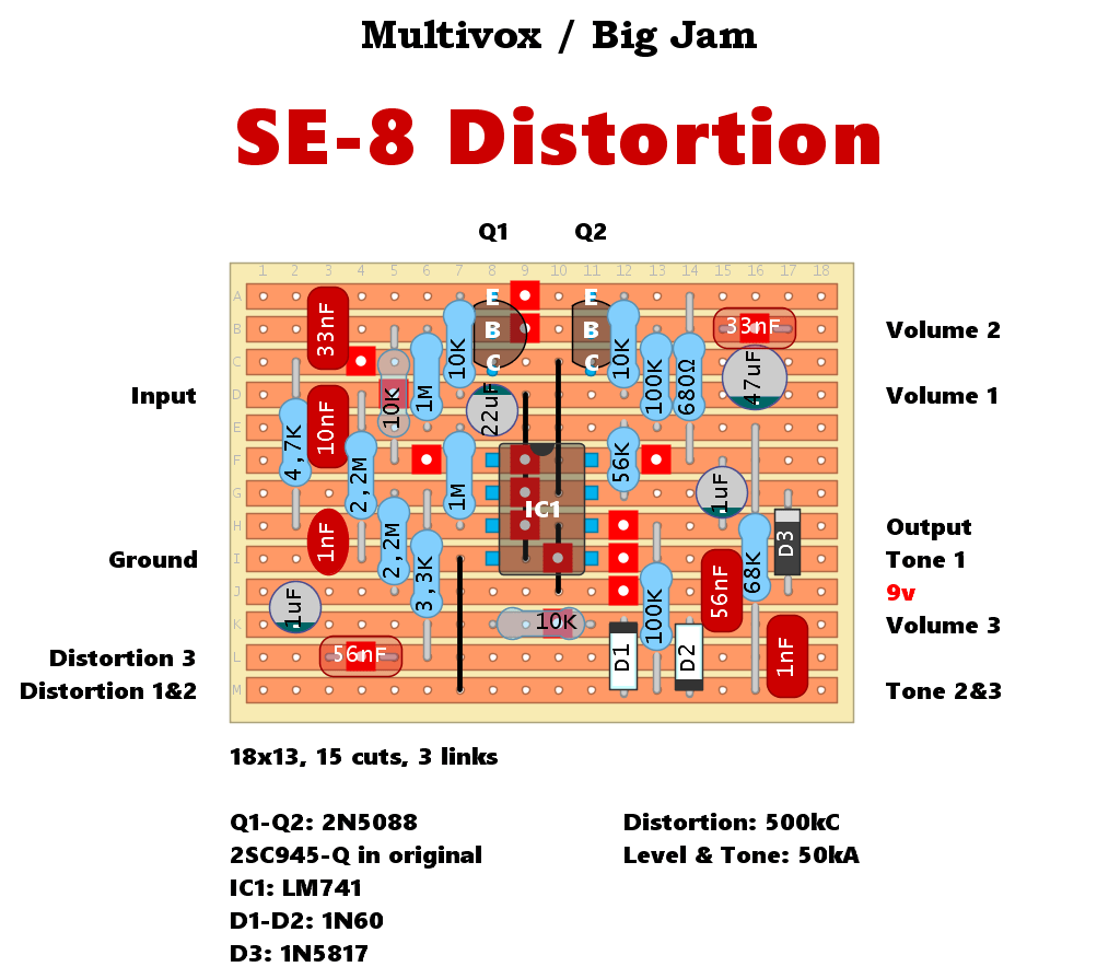 Multivox Big Jam SE8 Distortion 3129fe964d2f