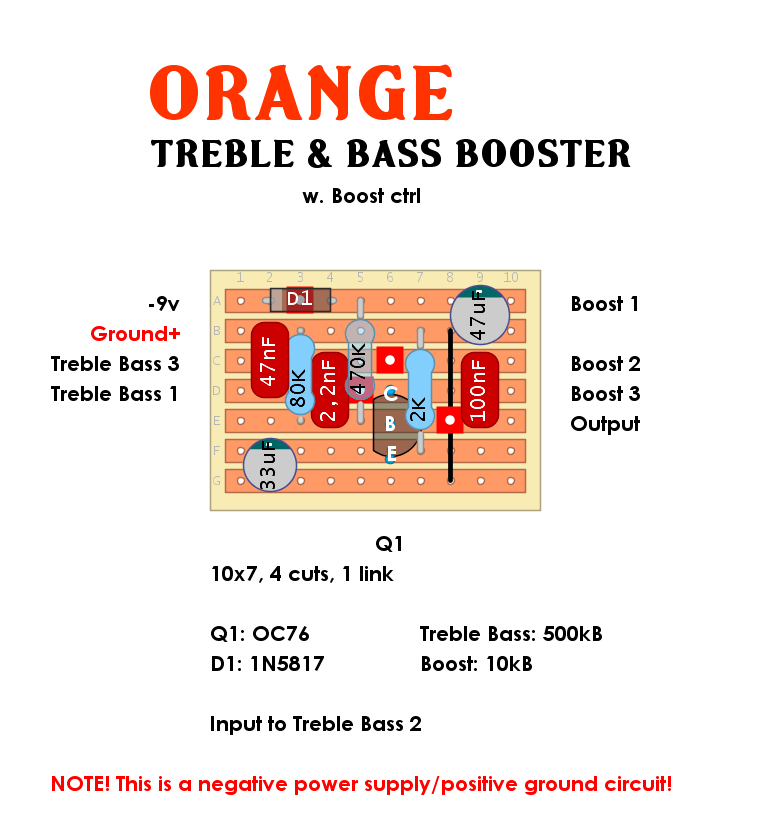 Orange Treble Bass Booster e229c01a88b8