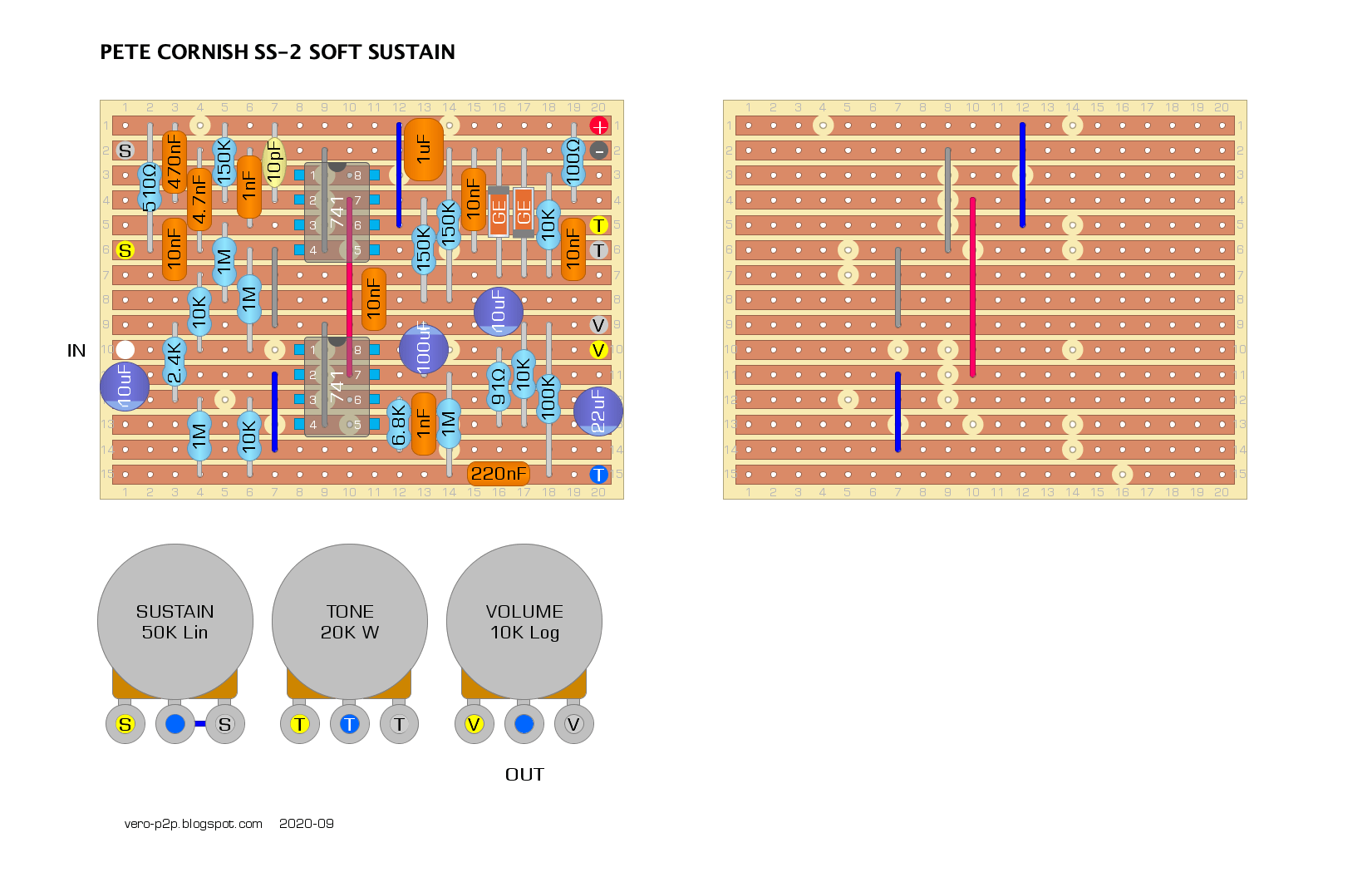 PETE CORNISH SS 2 Soft Sustain Vero Layout 805b079f422e