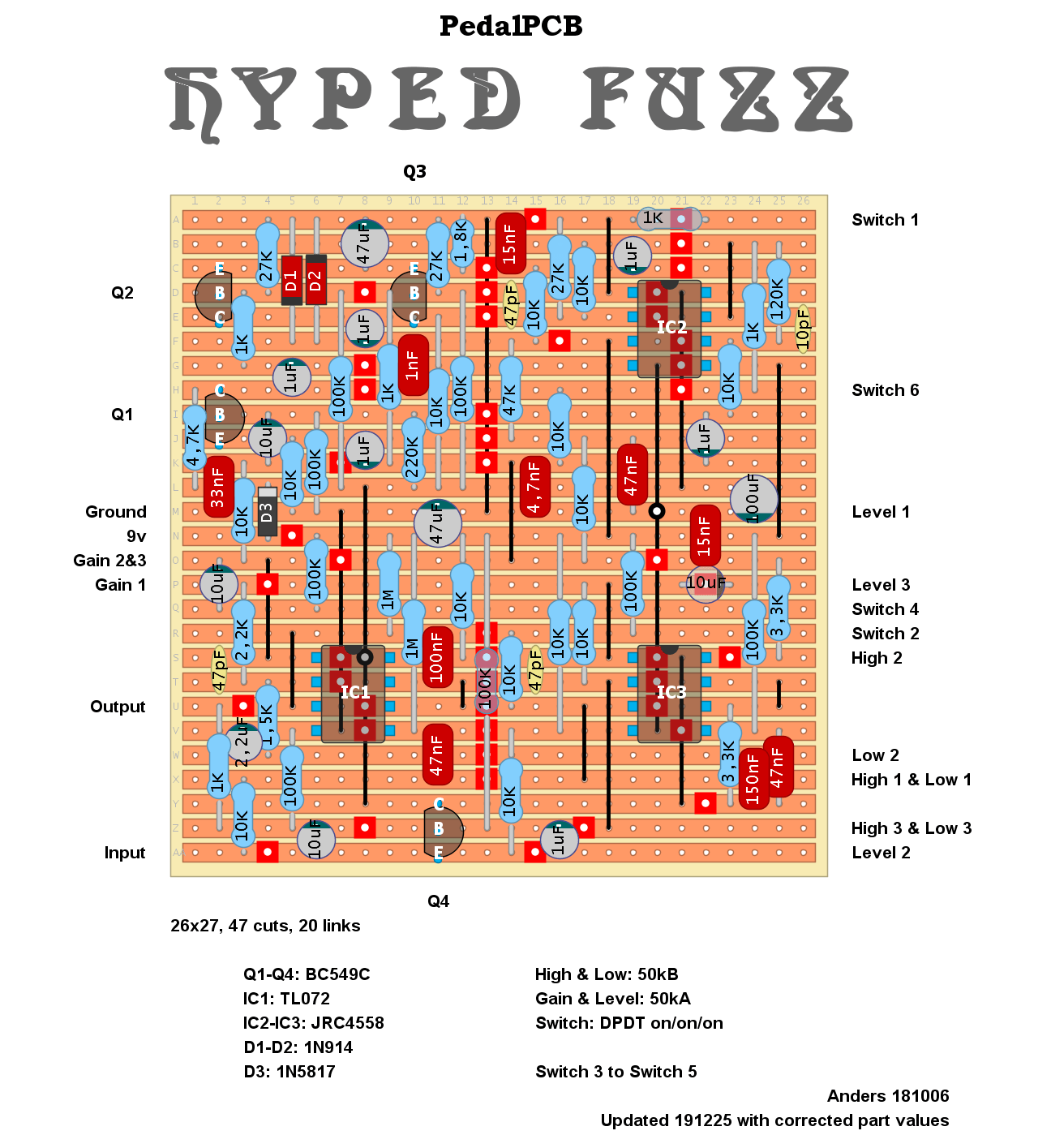 PedalPCB Hyped Fuzz dd69ca844589
