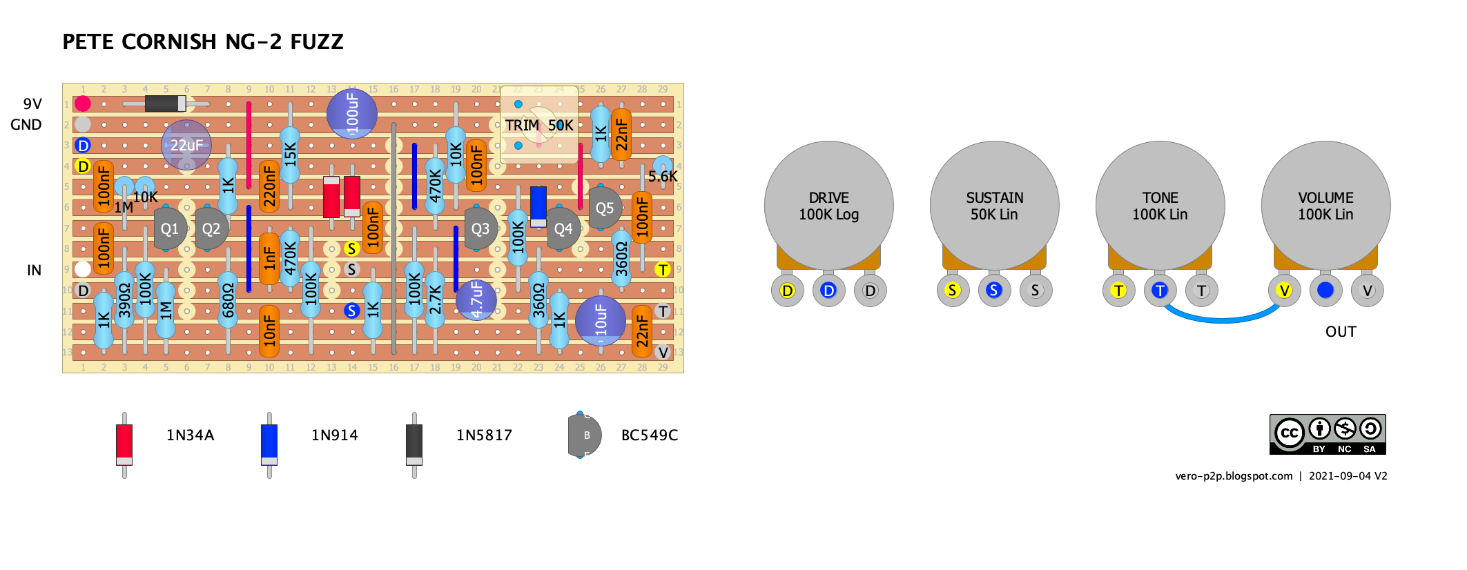 Pete Cornish NG 2 Fuzz vero layout v2 dc268693ec94