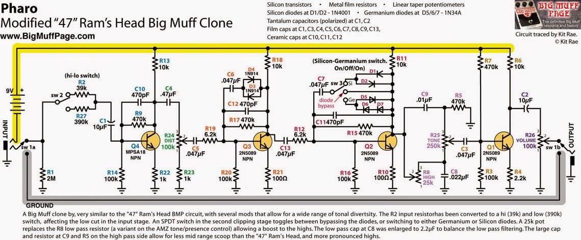 Pharaoh Big Muff Clone Schematic b8de10e564ea
