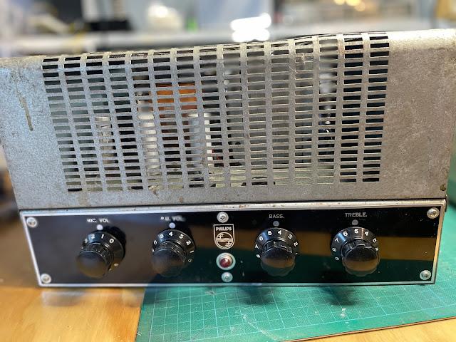 Philips Model 9565 PA amplifier. vintage valve PA amplifier head Philips Model 9565 PA amplifier