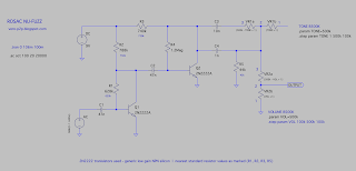 ROSACE NU-FUZZ - SCHEMATIC & LTSPICE ROSACE NU-FUZZ - SCHEMATIC & LTSPICE