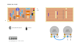 ROSAC NU-FUZZ - VERO LAYOUT GUITAR EFFECT ROSAC NU-FUZZ - VERO LAYOUT GUITAR EFFECT
