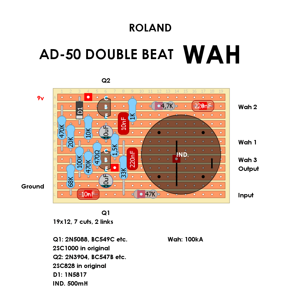 Roland AD 50 Double Beat Wah 80513dc21ccd