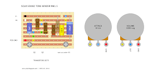 SOLA SOUND MK1.5 TONE BENDER ORIGINAL VERO LAYOUT (0.15" / 3.8MM) FOR DIY GUITAR EFFECT BUILDERS