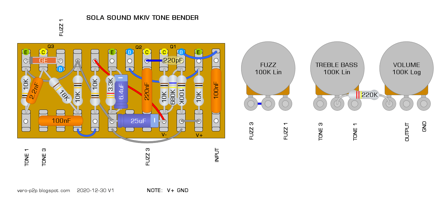 SOLA SOUND Tone Bender MKIV tag board layout 3f5ad5d5e9ae