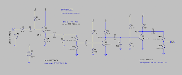Sunn Buzz SB-1G schematic on LTspice Sunn Buzz SB-1G schematic on LTspice
