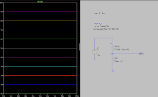custom pot taper - LTspice example