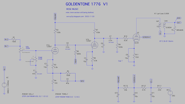 GOLDENTONE 1776 - DRAFT SCHEMATIC GOLDENTONE 1776 - DRAFT SCHEMATIC