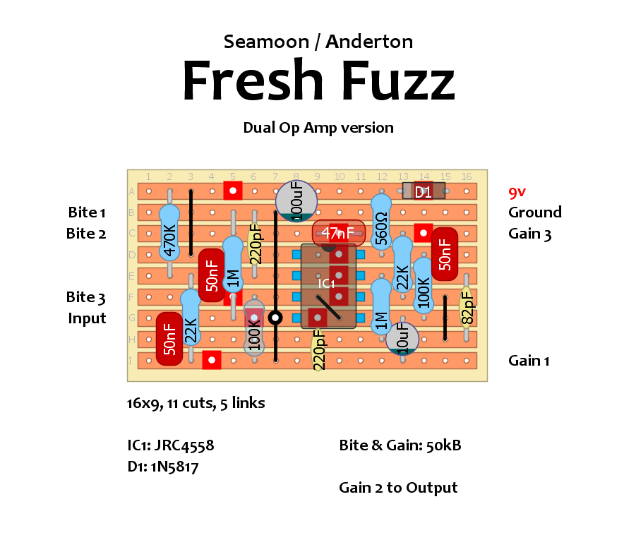 Seamoon Fresh Fuzz dual op amp 3aba616f06c7