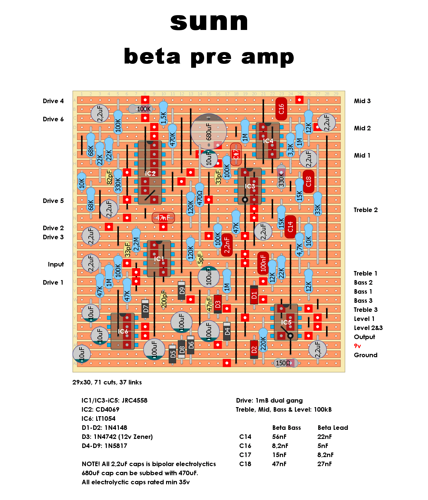 Sunn Beta Bass Beta Lead Pre Amp 3f6add5e2f6e
