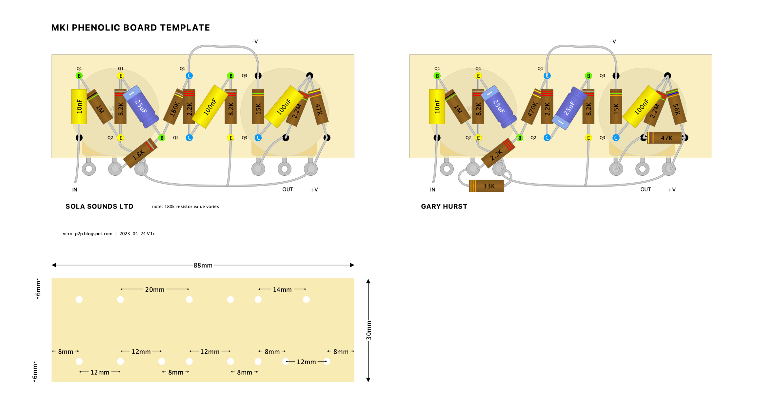 Tone Bender MKI phenolic board template V1c a983aa2c3fac