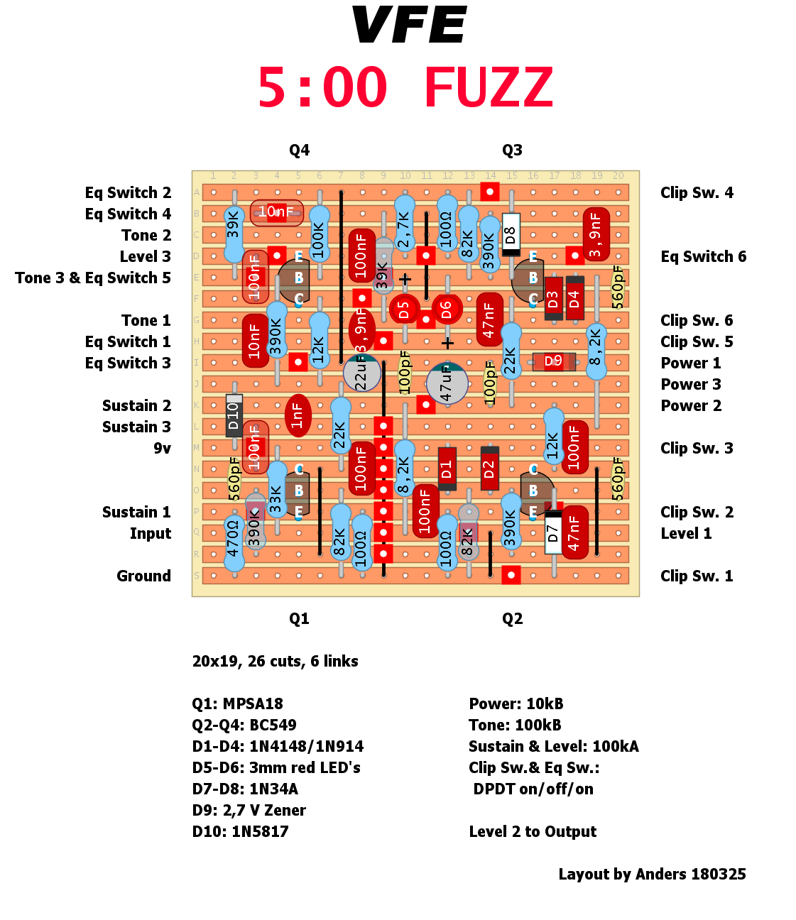 VFE 5 00 Fuzz Transistor 39b3927eb305