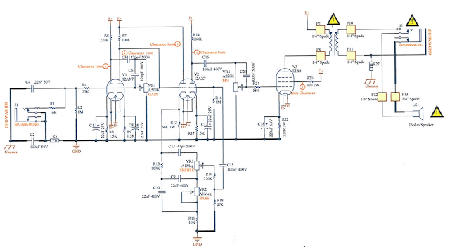 Vox AC4-C1 schematic Vox AC4-C1 schematic