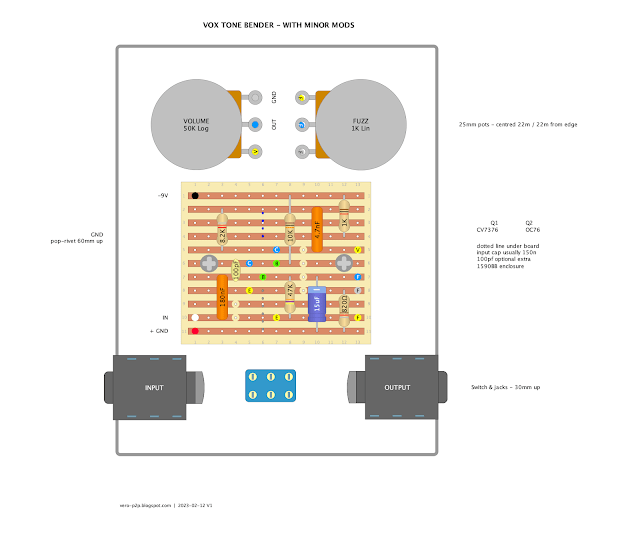 VOX TONE BENDER - PEDAL BOARD FRIENDLY BUILD VOX TONE BENDER - PEDAL BOARD FRIENDLY BUILD