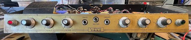 Vase Bassman 100 front panel vintage amplifier Vase Bassman 100 front panel vintage amplifier