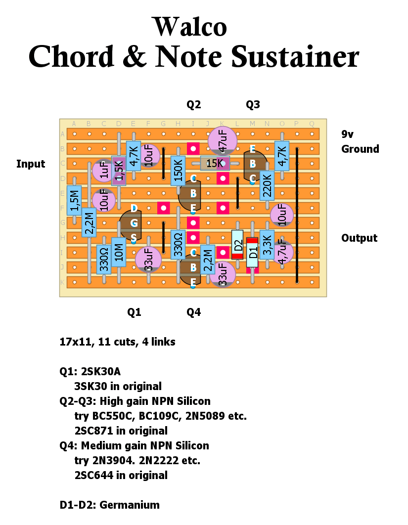 Walco Chord Note Sustainer c3502e4b2305