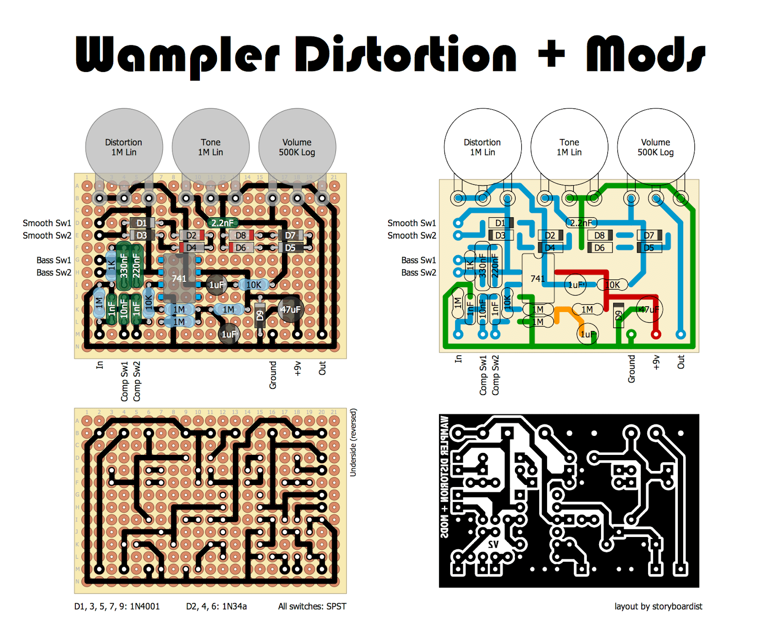 Wampler Distortion 2B Mods 9d7edd162a18
