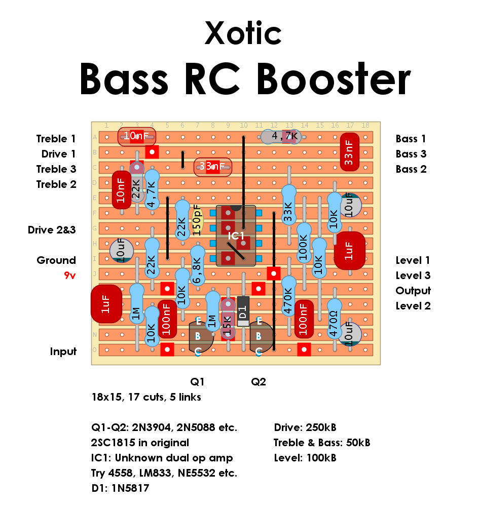 Xotic Bass RC Booster 0cbf98293992