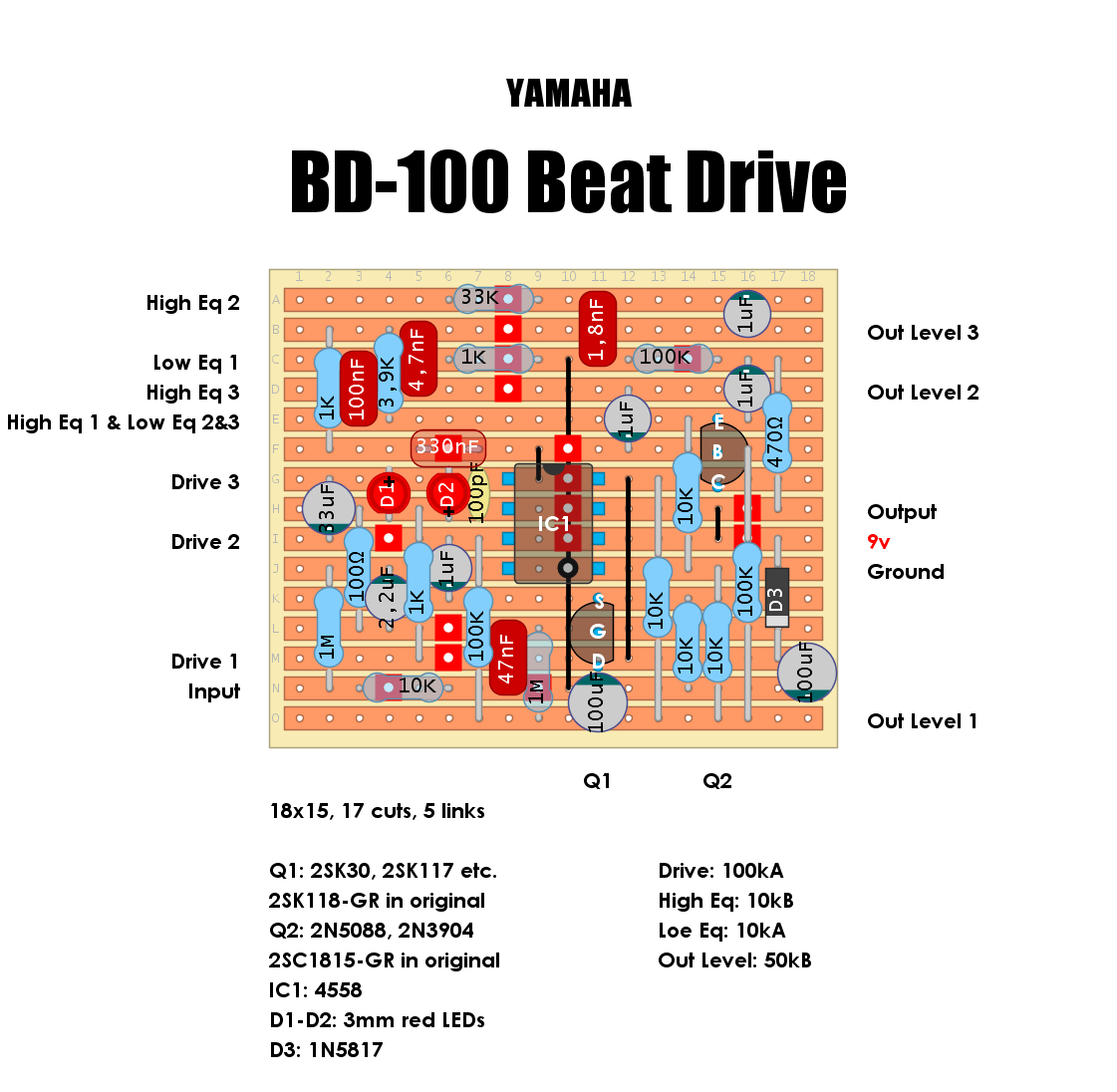 Yamaha BD100 Beat Drive 27a3e2f53239