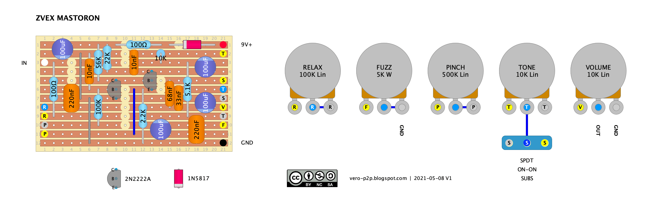 ZVEX Mastoron vero layout v1 25d1ae84078d