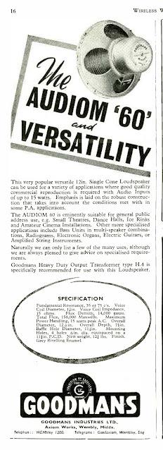 Goodmans Audium 60 advert