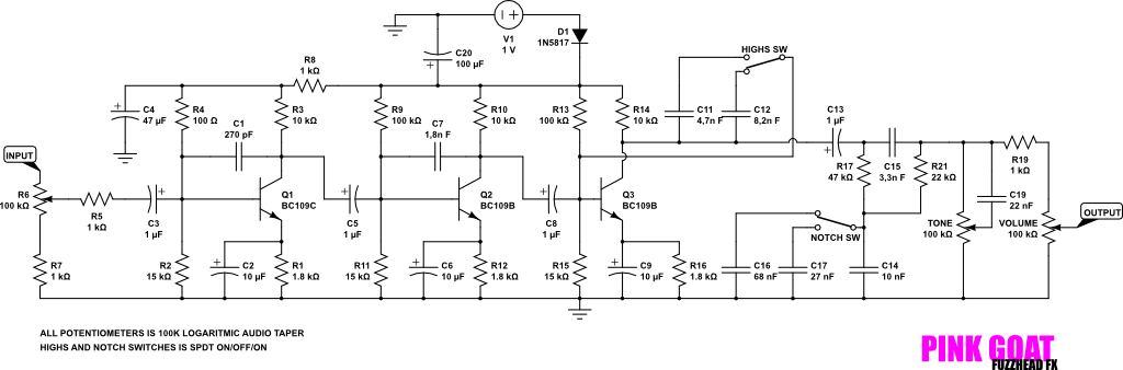 Fuzzhead fx pink goat schematic 7488bc41fe67
