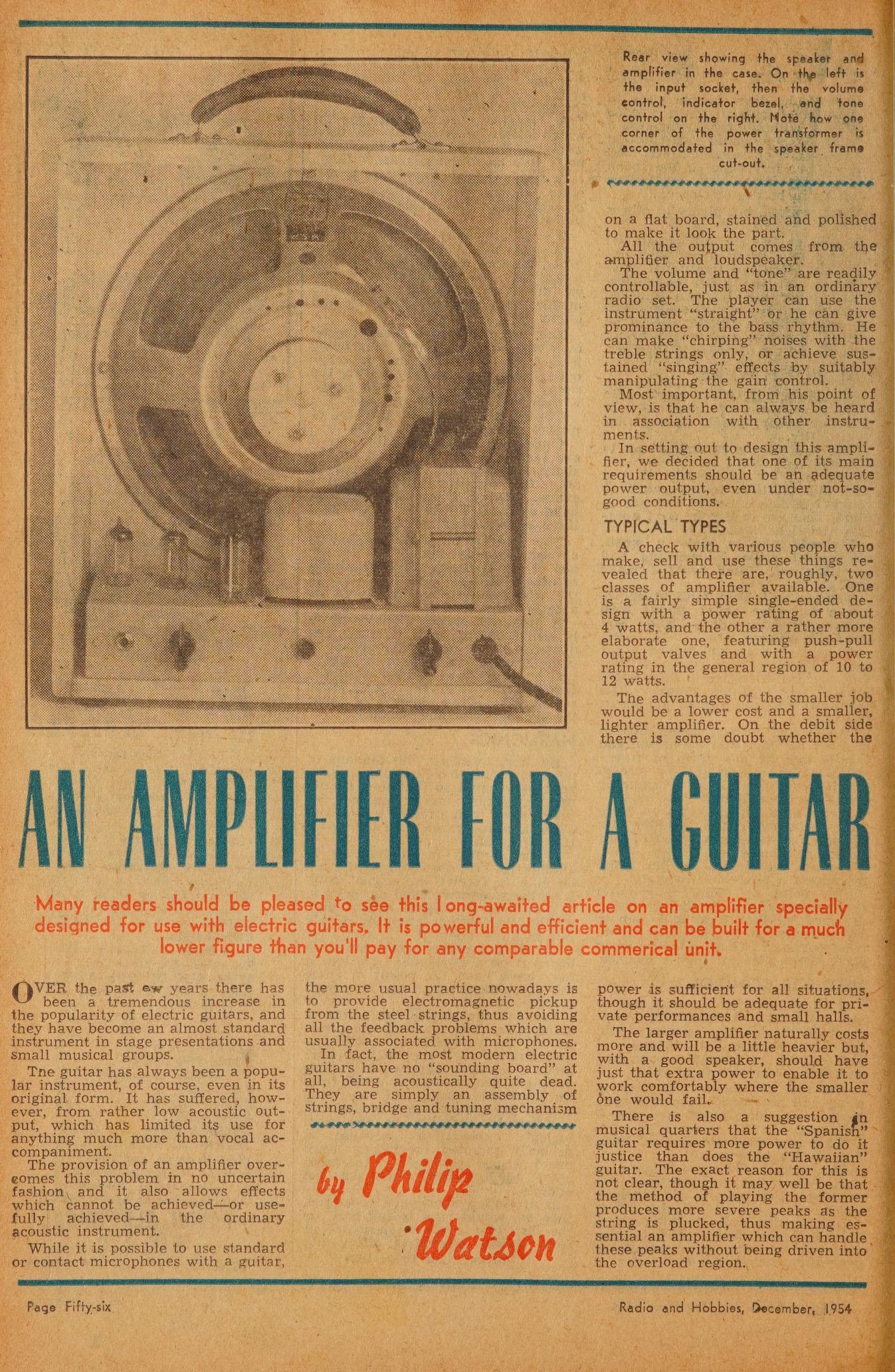 Radiotelevisionh169unse 0056 An amp for guitar 1 6fbf168ad32d